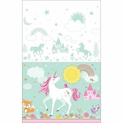 Plastový párty obrus Jednorožec - Magic 137 x 243 cm