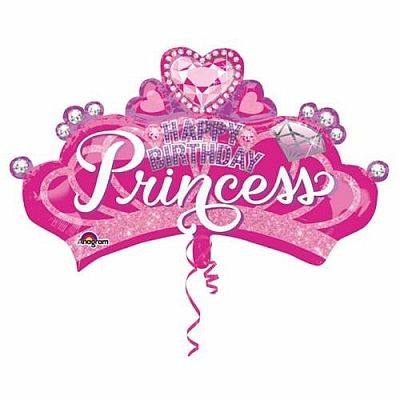 Fóliový balónik Disney princeznej korunka 81 x 48 cm