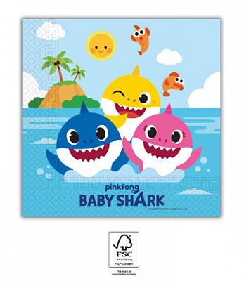 Papierové obrúsky Baby Shark 20 ks
