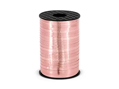 Viazacia stuha rose gold metalická - 225 m