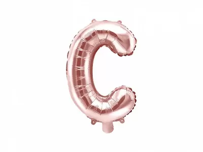 Fóliové písmeno C rose gold 35 cm