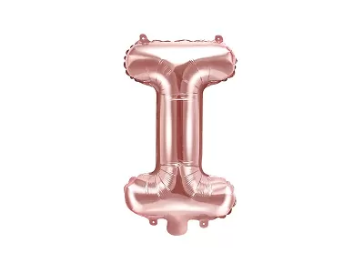 Fóliové písmeno I rose gold 35 cm