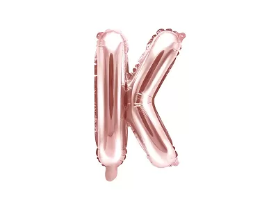 Fóliové písmeno K rose gold 35 cm