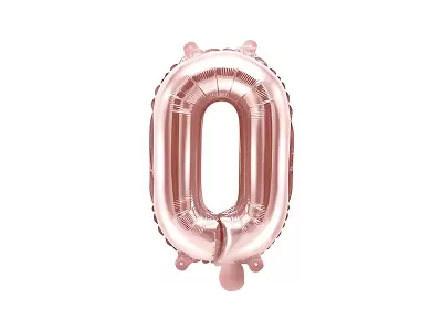 Fóliové písmeno O rose gold 35 cm