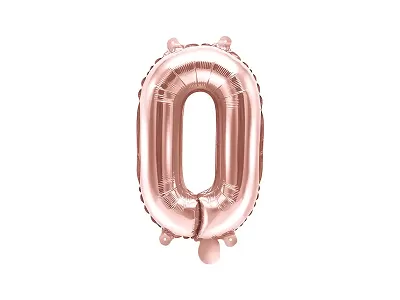 Fóliová číslica - rose gold 0 - 35 cm