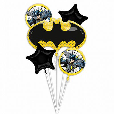Súprava fóliových balónikov Batman Justice League - 5 ks