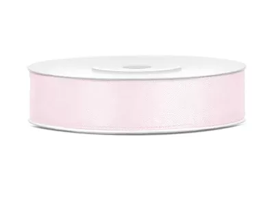 Saténová stuha púdrovo ružová 12 mm x 25 m
