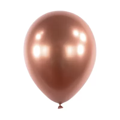 Dekoračný chrómový balónik rose gold 30 cm