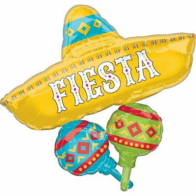 Fóliový balónik Fiesta klobúk 78 x 81 cm