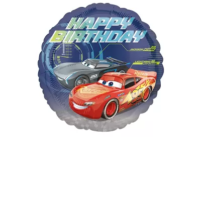 Fóliový balónik Cars - Happy Birthday 43 cm