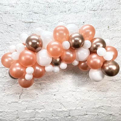 Súprava na balónikovú girlandu Rose gold - 3m