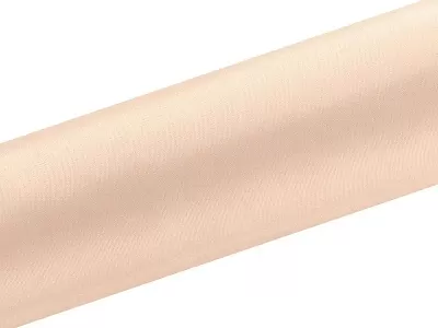 Satén v rolke úzky svetlo broskyňový 16 cm x 9 m