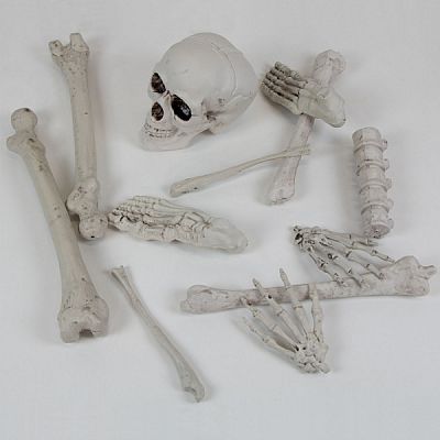 Halloweenska dekorácia kosti 12 ks