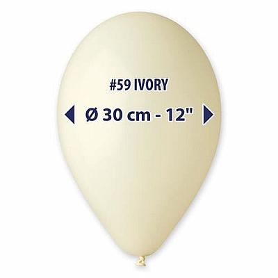 Balóniky 30 cm - slonovinová kosť 100 ks