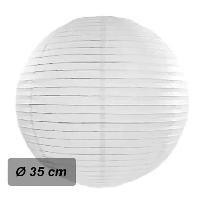 Lampión okrúhly 35 cm biely