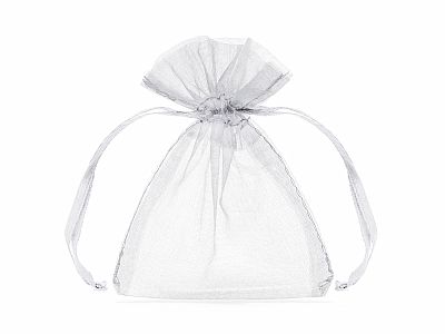 Organzové vrecúška biele 10 cm - 20 ks