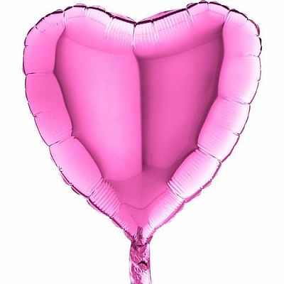 Fóliový balónik srdca svetlo ružovej 45 cm - Nebalený