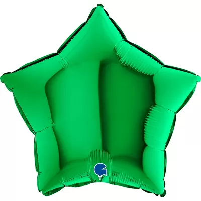 Fóliový balónik hviezda zelená 46 cm