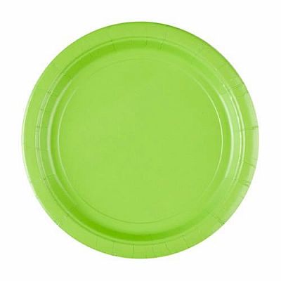 Papierové taniere svetlo zelené 23 cm - 8 ks