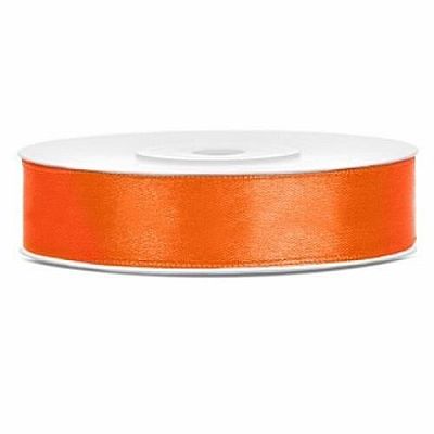 Saténová stuha oranžová 12 mm x 25 m