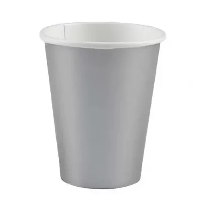 Papierové párty tégliky strieborné 8 ks