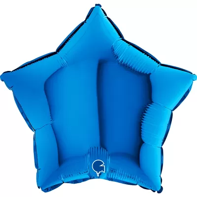 Fóliový balónik hviezda modrá 46 cm