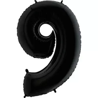 Fóliová číslica - čierna 9