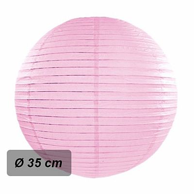 Lampión okrúhly 35 cm ružový