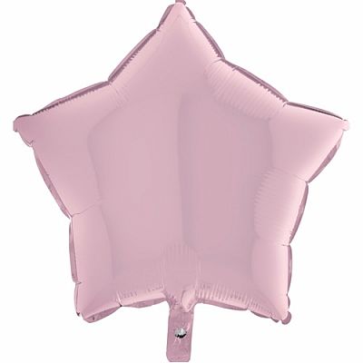 Fóliový balónik Hviezda pastel ružová 45 cm - Nebalený