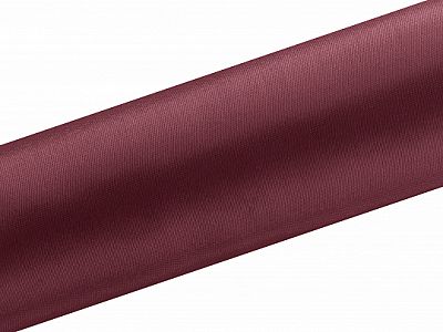 Satén v rolke úzky Vínová 16 cm x 9 m