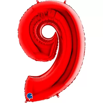 Fóliová číslica - červená 9