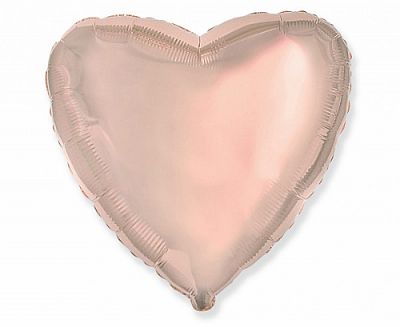 Fóliový balónik srdca rose gold 45 cm - Nebalený