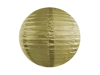 Lampión okrúhly 35 cm zlatý