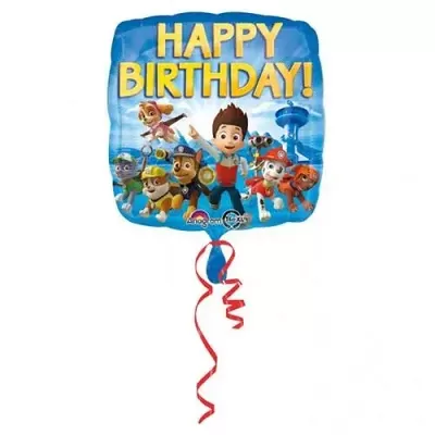 Foliový balonek Tlapková patrola Happy Birthday 43 cm
