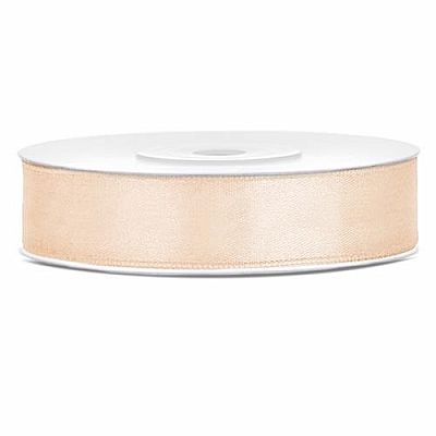 Saténová stuha krémová 12 mm x 25 m