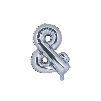 Fóliový symbol And strieborný 35 cm