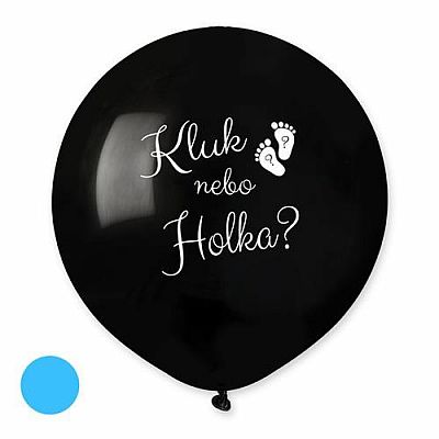 Balónik Chlapec alebo dievča? SK - 50 cm - modrá náplň