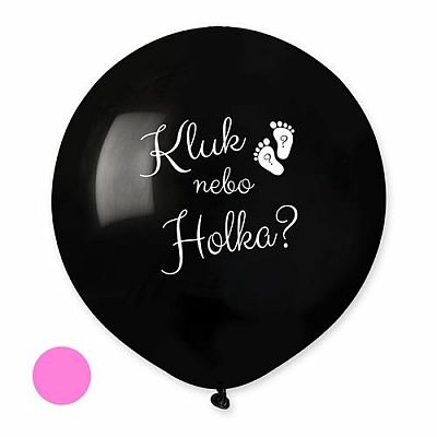 Balónik Chlapec alebo dievča? SK - 50 cm - ružová náplň