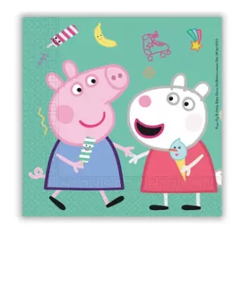 Papierové párty obrúsky prasiatko Peppa 20 ks