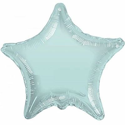Fóliový balónik hviezda mätovo zelená 46 cm - Nebalený