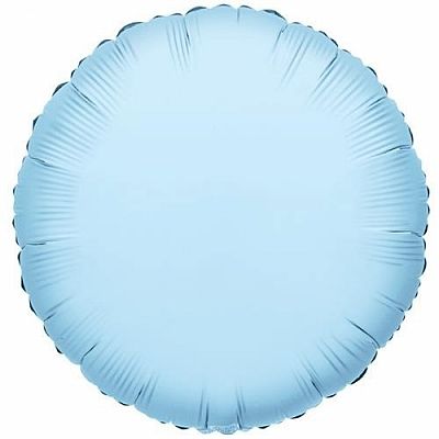 Fóliový balónik kruh svetlo modrá 46 cm - Nebalený