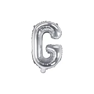 Fóliové písmeno G strieborné 35 cm