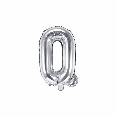 Fóliové písmeno Q strieborné 35 cm