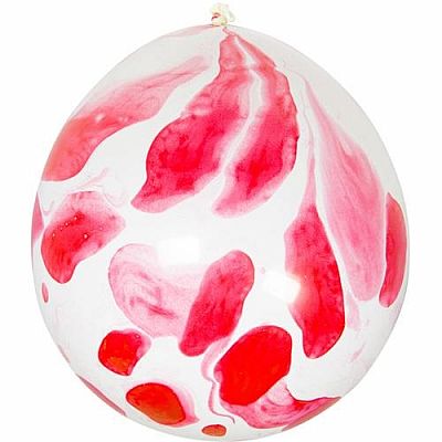 Latexové balóniky Halloween biele krvavé 6 ks