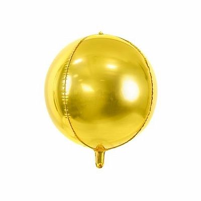 Fóliový balónik gule Ombre zlatý 40 cm