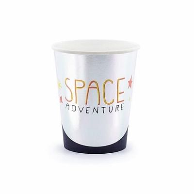 Papírové party kelímky Space 6 ks