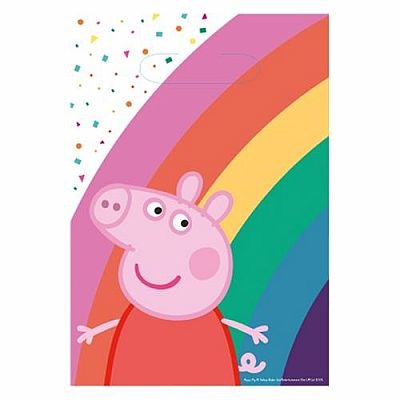 Party papierové tašky prasiatko Peppa New 8 ks