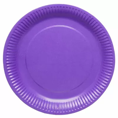 Papírové talíře fialové 23 cm - 8 ks