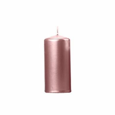 Svíčka metalická rose gold 12 x 6 cm - 1 ks