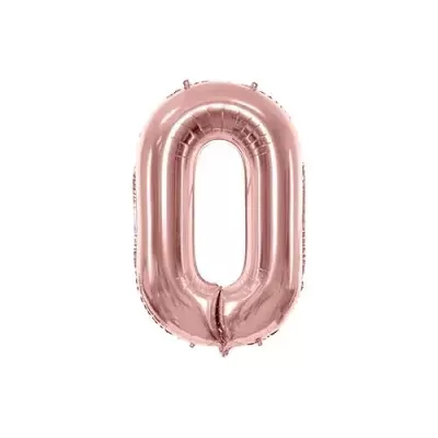 Fóliová číslica - rose gold 0 - 86 cm